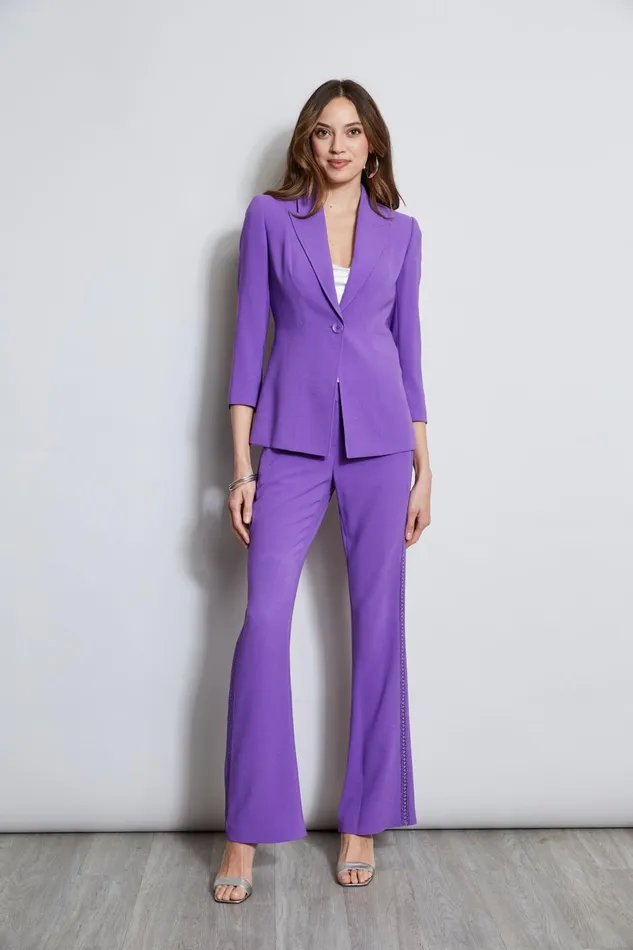 Outlet 8211 Women Jackets and Blazers Elie Tahari Single Breasted Dart Blazer Violet
