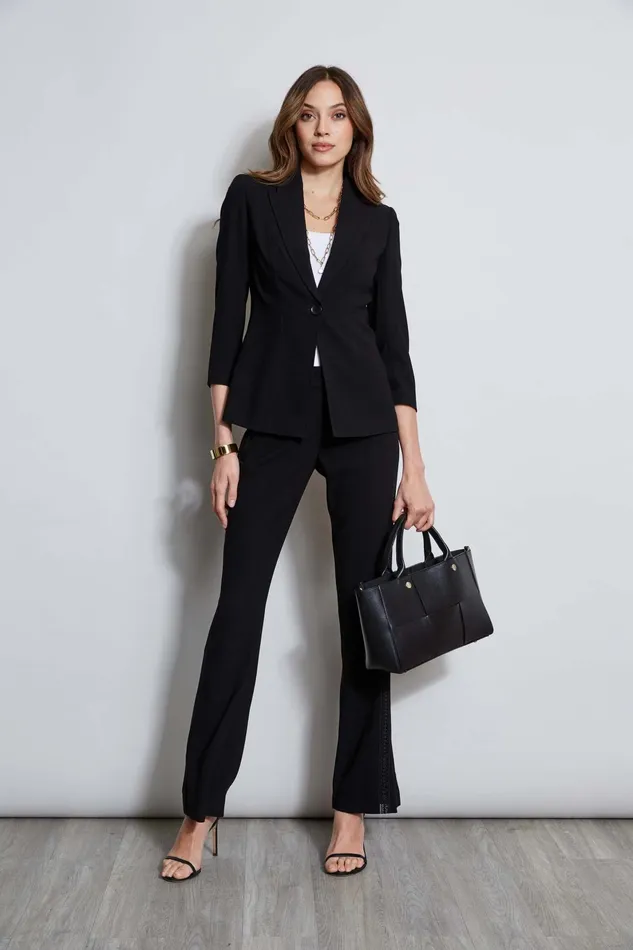 Outlet 8211 Women Suiting Elie Tahari Single Breasted Dart Blazer Black