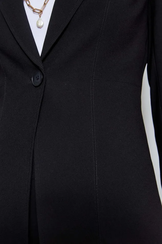 Outlet 8211 Women Suiting Elie Tahari Single Breasted Dart Blazer Black