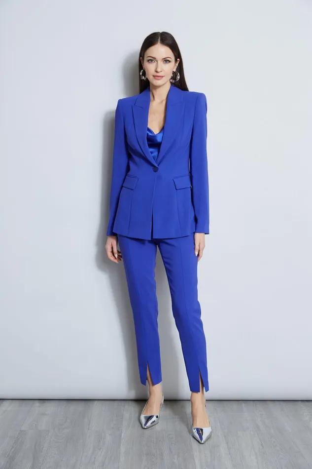 Outlet 8211 Women Suiting Elie Tahari Single Button Blazer Lapis