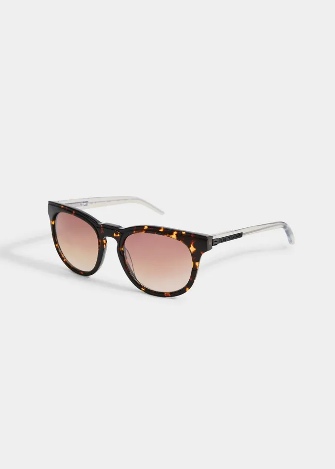 Outlet 8211 Women Sunglasses Elie Tahari Round Acetate Sunglasses Toirtoise Clear