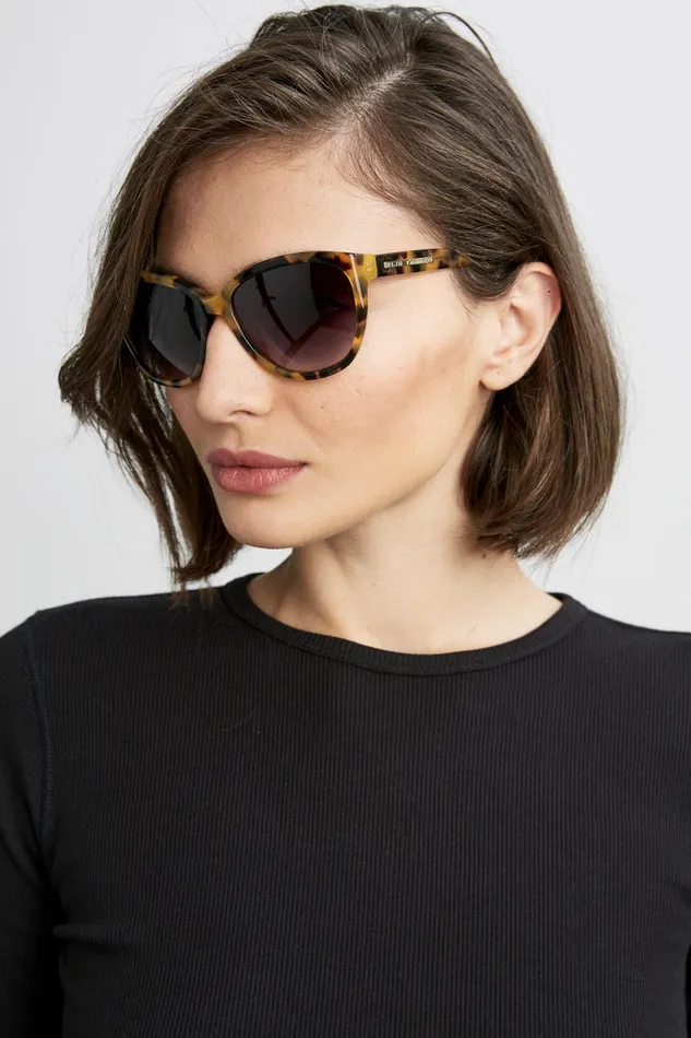 Outlet 8211 Women Sunglasses Elie Tahari Squared Cateye Sunglasses Tokyo Tort