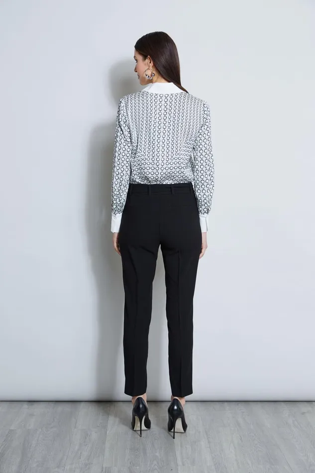 Outlet 8211 Women Tops Elie Tahari Link Print Button Down Shirt Link Print White Ground