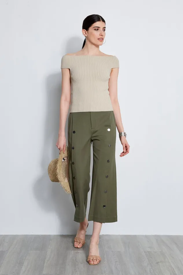 Outlet 8211 Women Tops Elie Tahari Off Shoulder Rib Sweater Sand
