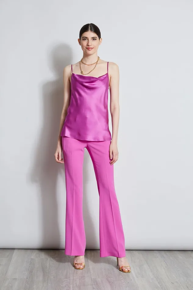Outlet 8211 Women Tops Elie Tahari Silk Satin Cami Peony
