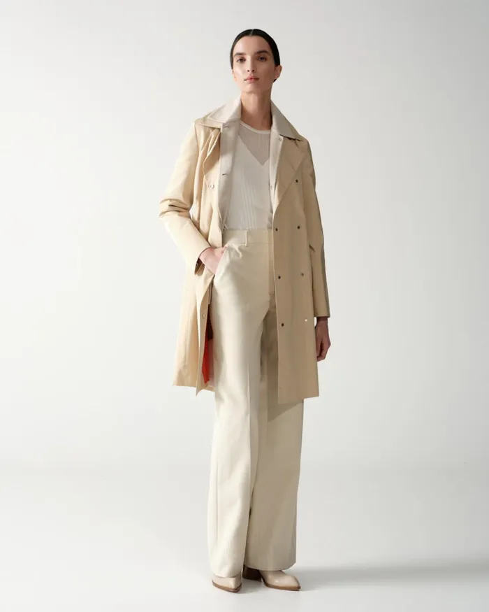Oversize Cashmere Shirt Jacket Sand Women Akris Cashmere