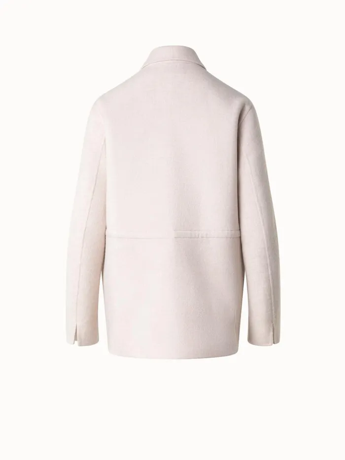 Oversize Cashmere Shirt Jacket Sand Women Akris Cashmere