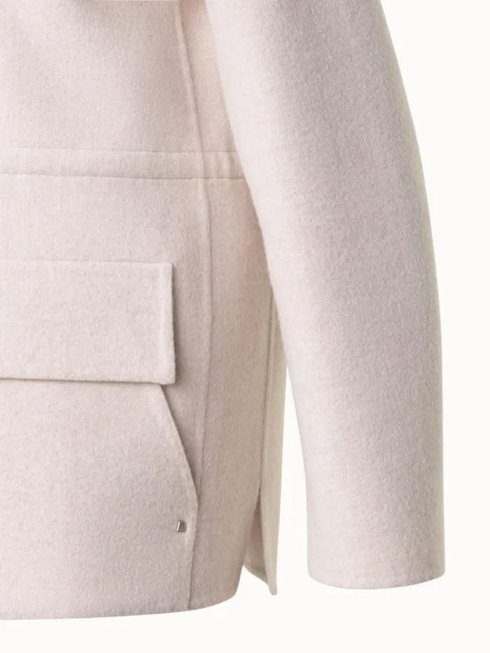 Oversize Cashmere Shirt Jacket Sand Women Akris Cashmere