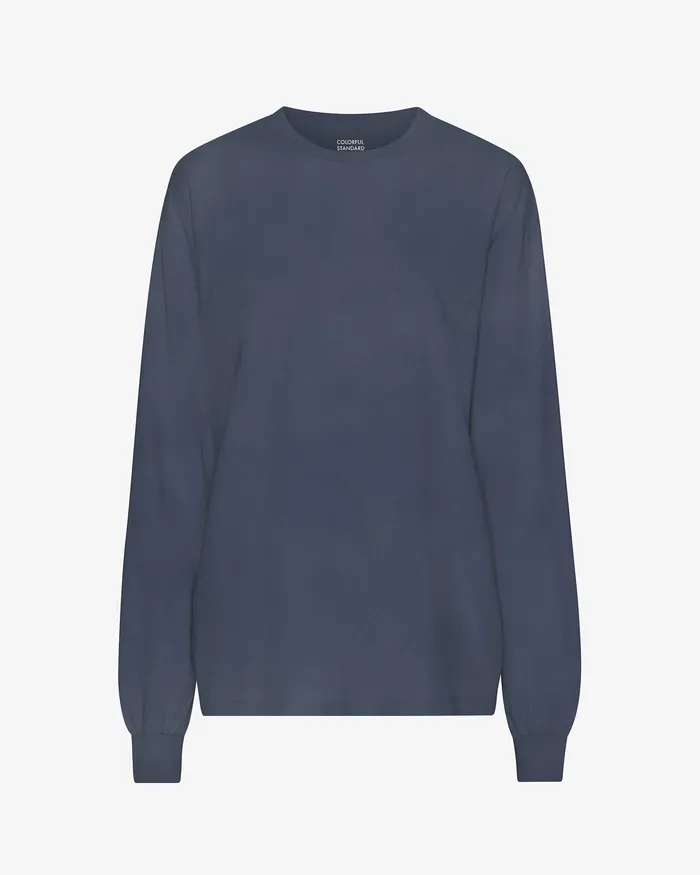 Oversized Organic LS TShirt 8211 Neptune Blue TShirts Colorfulstandard Women
