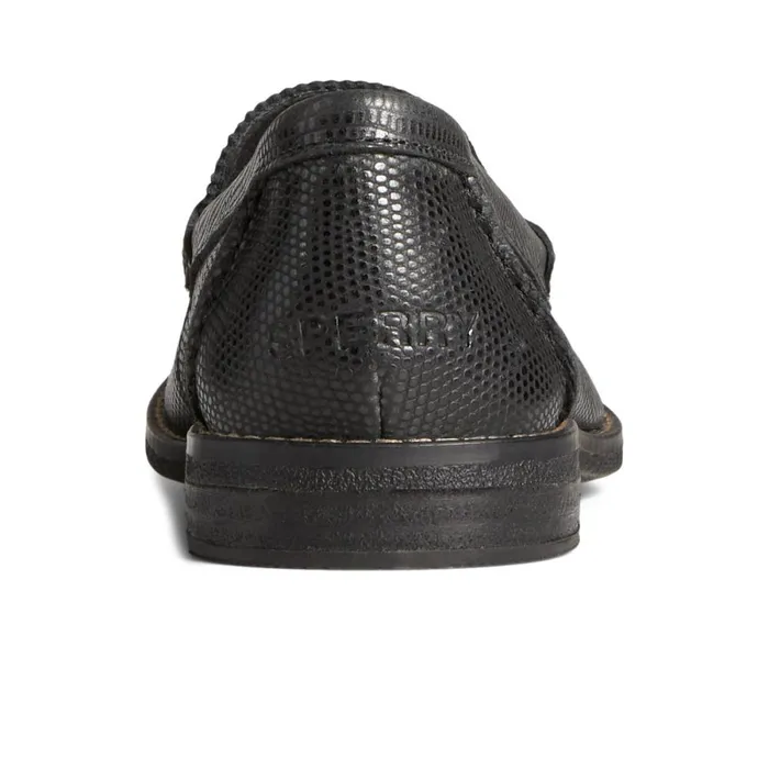 Oxfords and Loafers Women Sperry Seaport Penny Leather Loafer Black