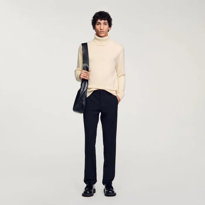 Pants and Shorts Men SANDRO Straightleg Trousers Black