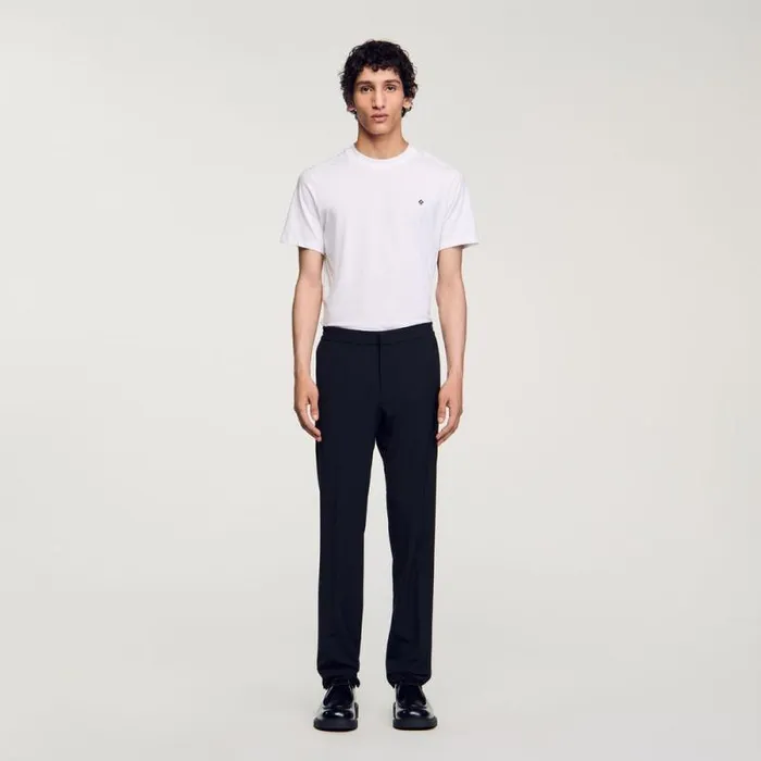 Pants and Shorts Men SANDRO Straightleg Trousers Black