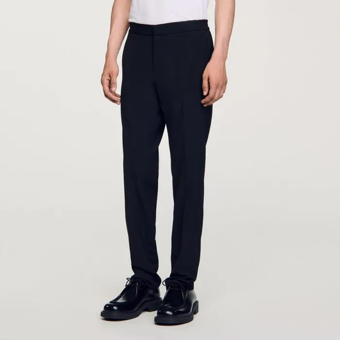 Pants and Shorts Men SANDRO Straightleg Trousers Black