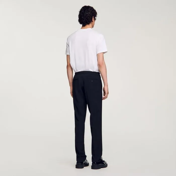 Pants and Shorts Men SANDRO Straightleg Trousers Black