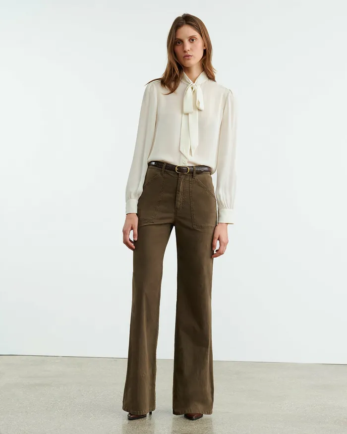 Pants and Shorts QUENTIN PANT Wood 8211 Nili Lotan Women