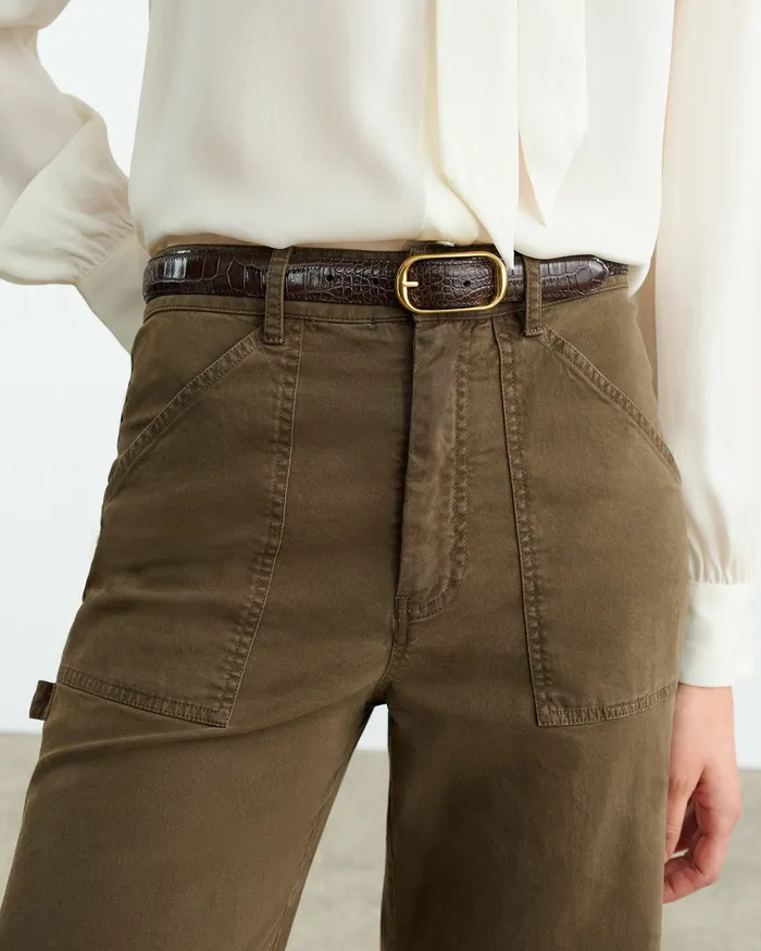 Pants and Shorts QUENTIN PANT Wood 8211 Nili Lotan Women
