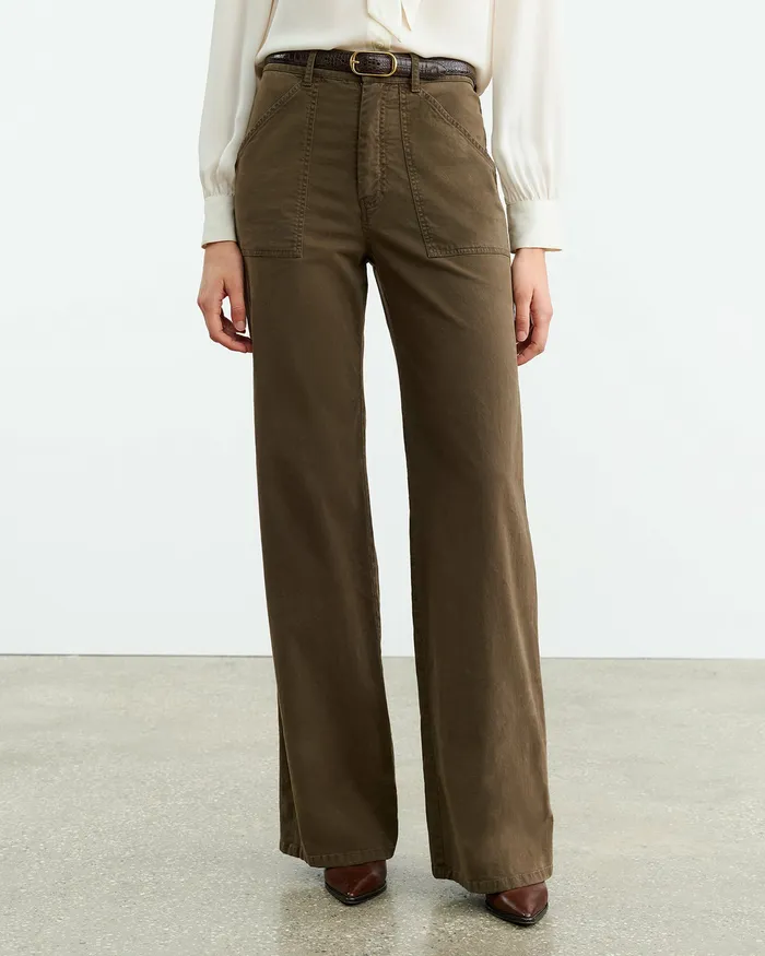 Pants and Shorts QUENTIN PANT Wood 8211 Nili Lotan Women
