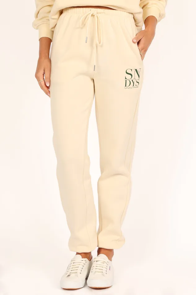 petalandpup Rhodes Sweatpant 8211 Sand Sand Women Pants