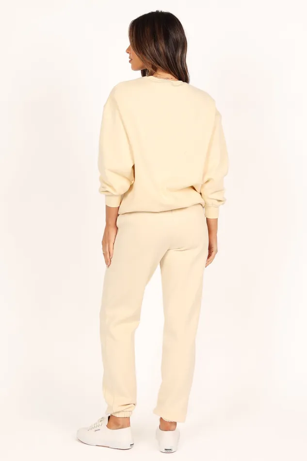 petalandpup Rhodes Sweatpant 8211 Sand Sand Women Pants