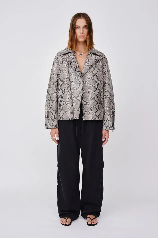 Peyton Reptile 8211 Grey Reptile Women Won Hundred Coats Jackets and Blazers
