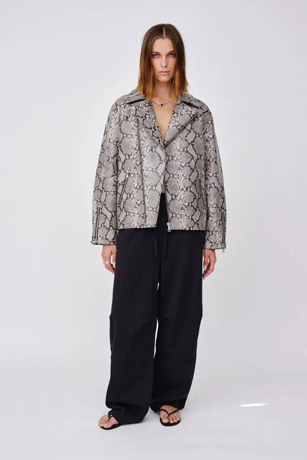 Peyton Reptile 8211 Grey Reptile Women Won Hundred Coats Jackets and Blazers