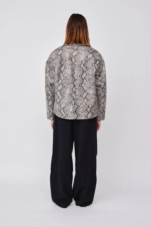 Peyton Reptile 8211 Grey Reptile Women Won Hundred Coats Jackets and Blazers