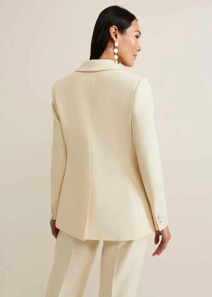 Phase Eight Alexis Shawl Collar Suit Jacket Yellow Women Jackets