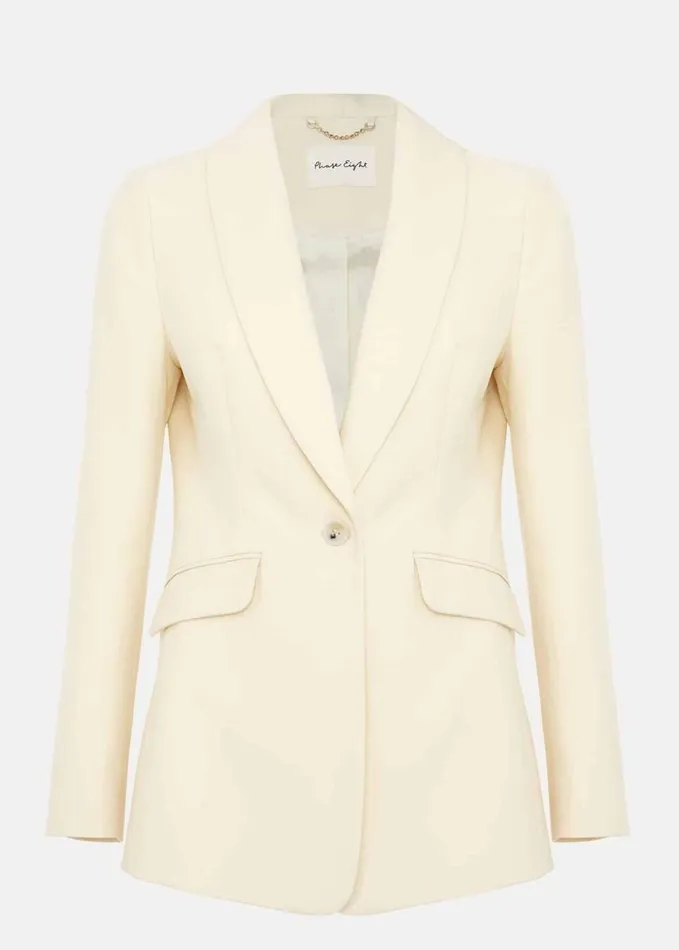 Phase Eight Alexis Shawl Collar Suit Jacket Yellow Women Jackets