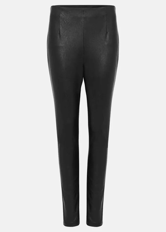 Phase Eight Amina Faux Leather Jegging Black Women Trousers