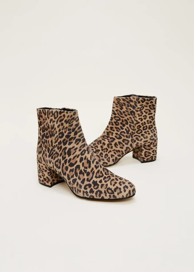 Phase Eight Animal Print Ankle Boot Multicoloured Women Boots