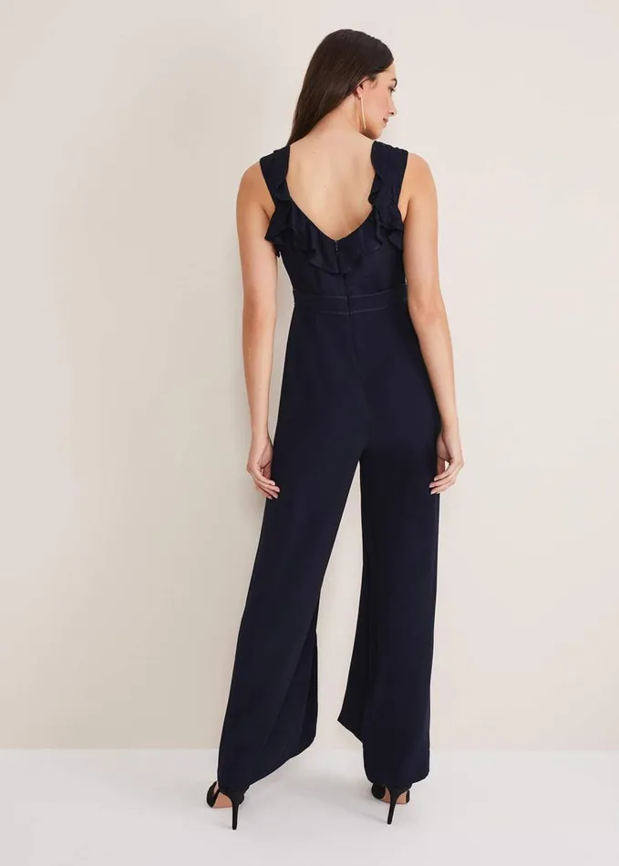 Phase Eight Atlanta Burnout Jumpsuit Navy Women Jumpsuits