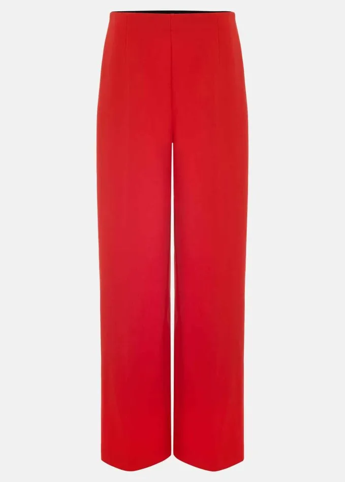 Phase Eight Aubrielle Wide Leg Trouser Red Women Trousers