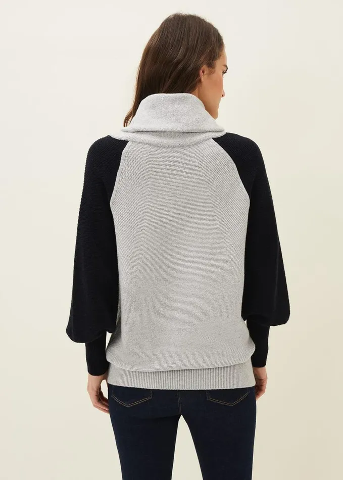 Phase Eight Audra Colourblock Knit Jumper Greenpink Women Knitwear