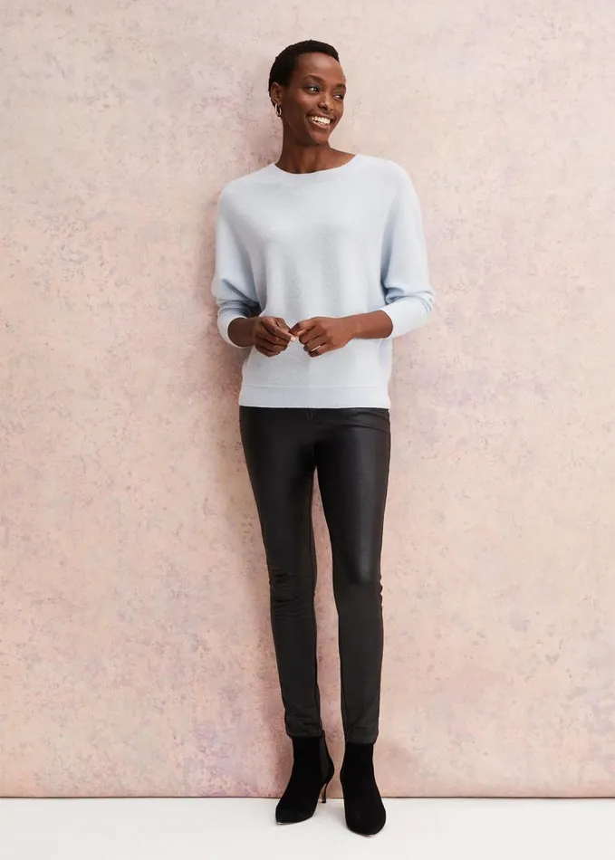 Phase Eight Beatrice Cashmere Jumper Soft Blue Women Knitwear