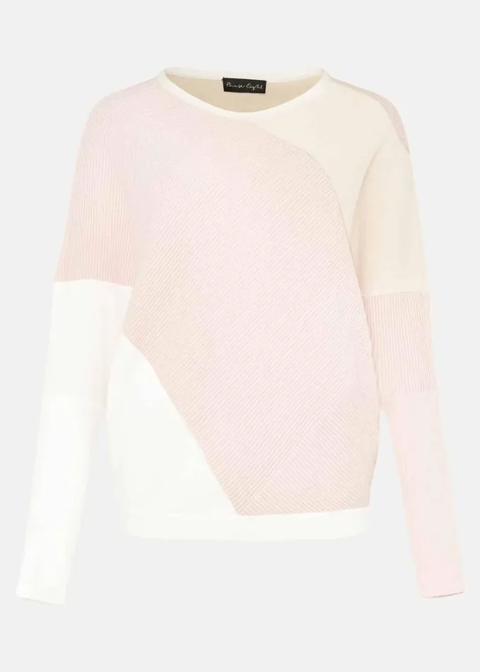 Phase Eight Bex Textured Colourblock Knit Jumper Pinks Women Knitwear