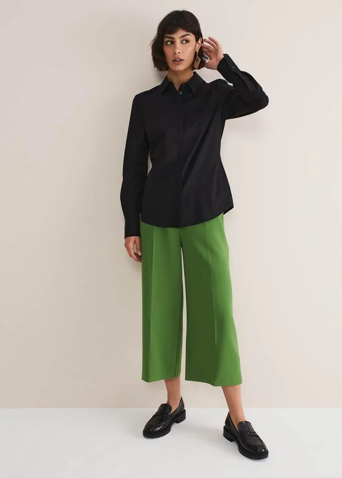Phase Eight Black Fitted Shirt Black Women Shirts and Blouses