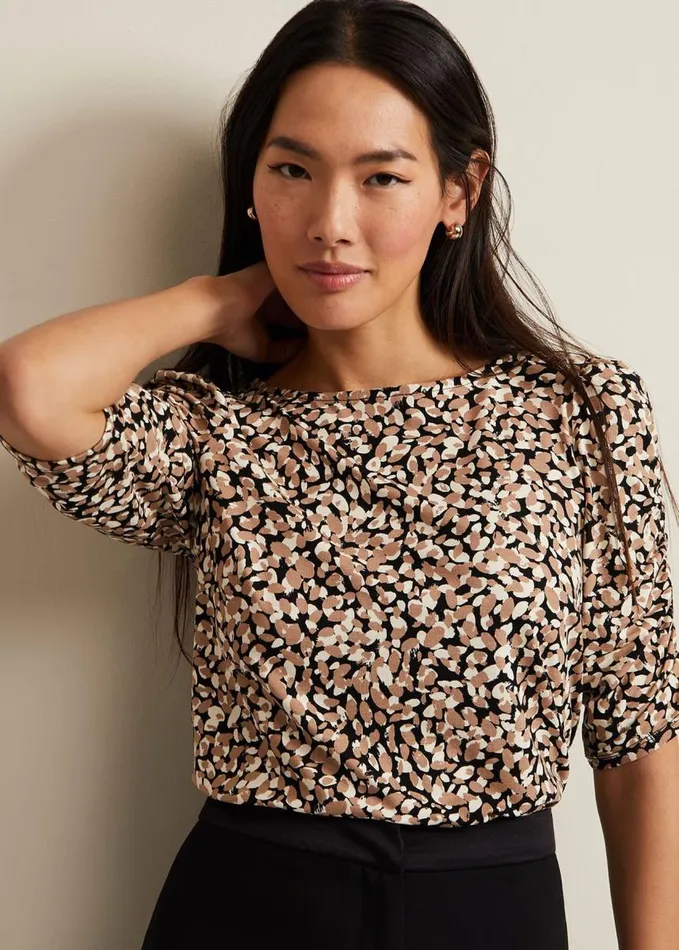 Phase Eight Brooke Print Top Multicoloured Women Tops and TShirts