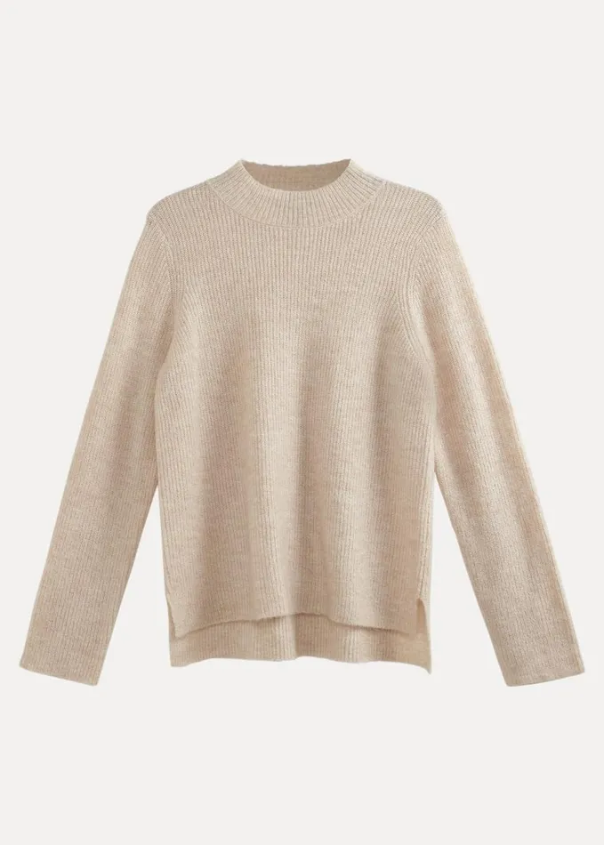 Phase Eight Connie Mohair Blend Jumper Stone Women Knitwear