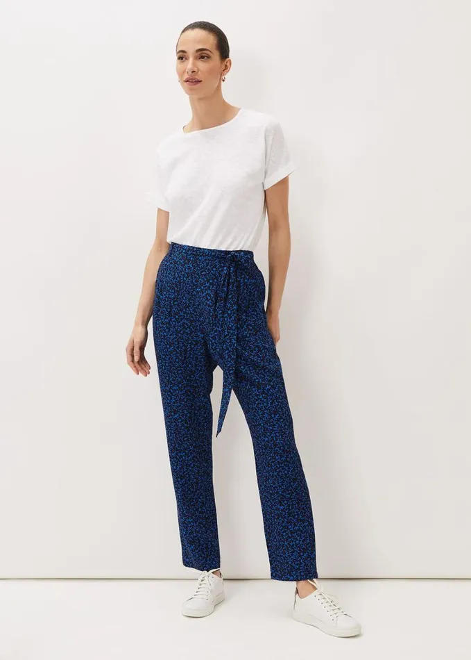 Phase Eight Coral Tapered Leg Trouser Navykingfisher Women Trousers