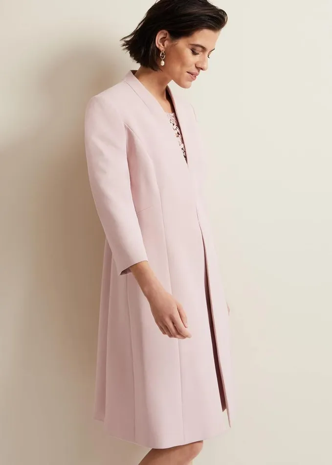 Phase Eight Daisy Tailored Coat Pale Pink Women Jackets