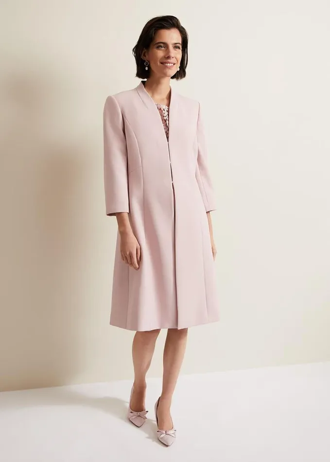 Phase Eight Daisy Tailored Coat Pale Pink Women Jackets