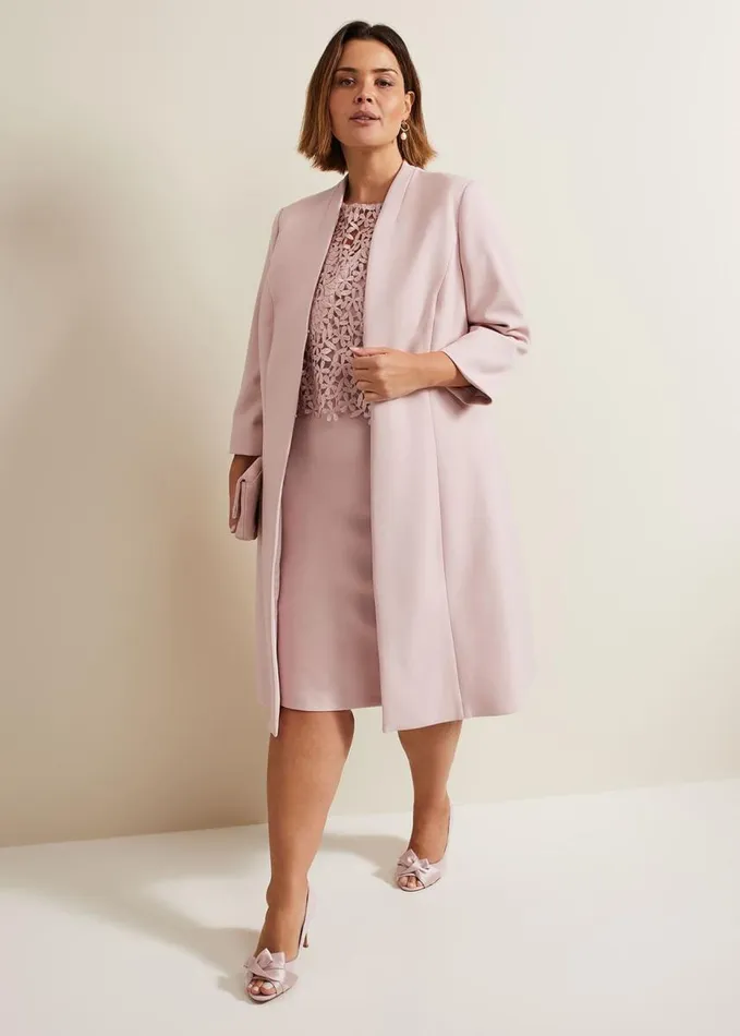Phase Eight Daisy Tailored Coat Pale Pink Women Jackets