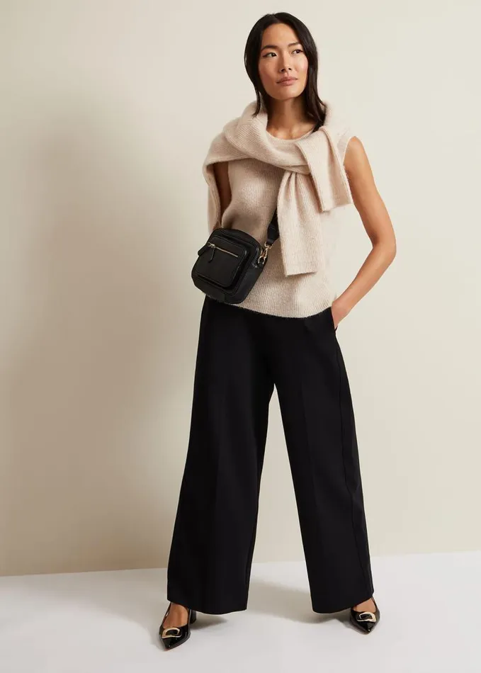 Phase Eight Daniella Mohair Knitted Tank Stone Women Knitwear