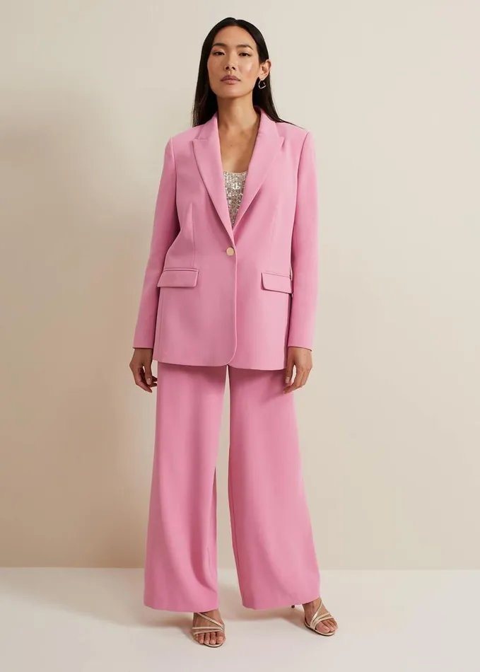Phase Eight Elandra Pink Tux Blazer Pink Women Jackets
