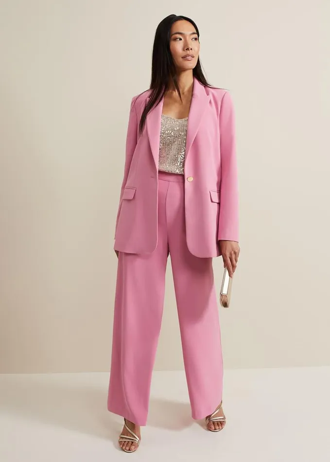 Phase Eight Elandra Pink Tux Blazer Pink Women Jackets