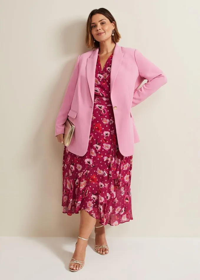 Phase Eight Elandra Pink Tux Blazer Pink Women Jackets