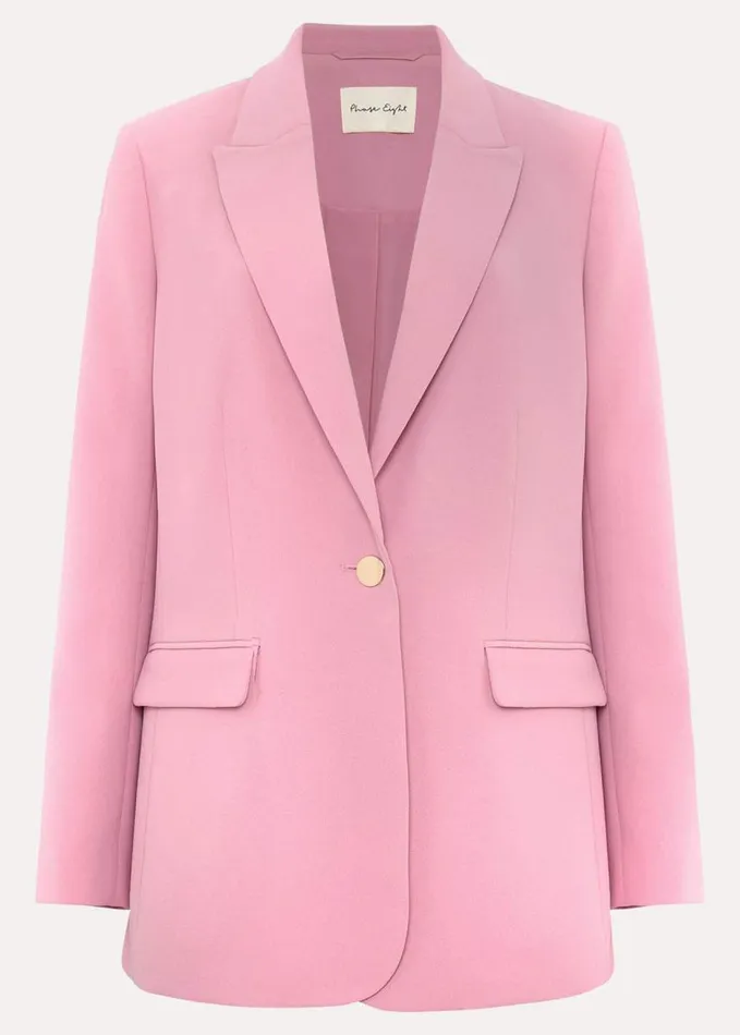 Phase Eight Elandra Pink Tux Blazer Pink Women Jackets