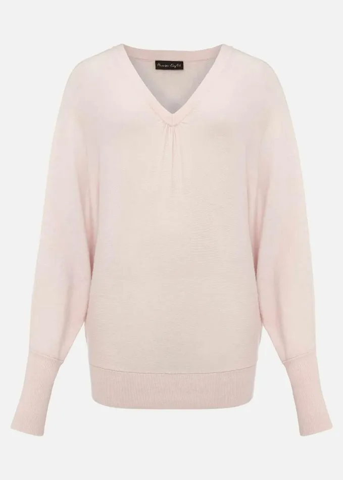 Phase Eight Ellen Fine Knit Jumper Pale Pink Women Knitwear