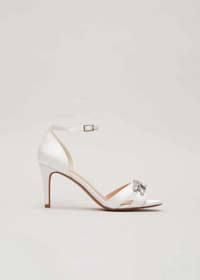 Phase Eight Embellished Sandals Ivory Women Occasion Shoes