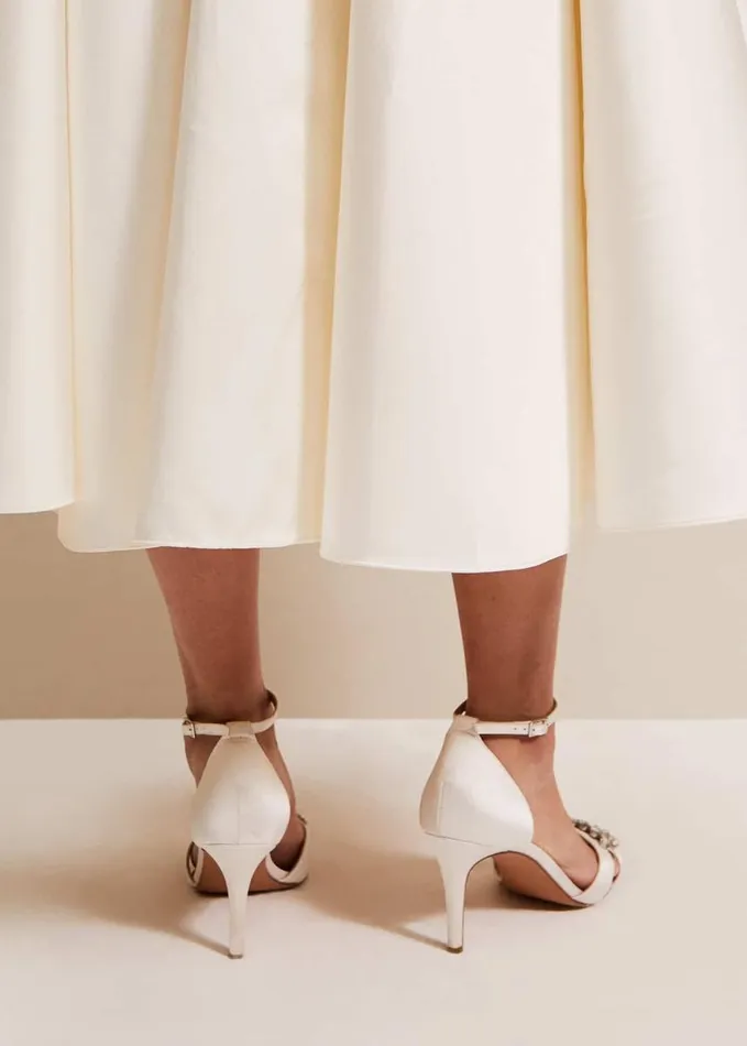 Phase Eight Embellished Sandals Ivory Women Occasion Shoes